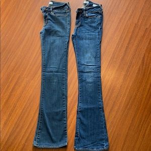 2 PAIR Bullhead Slim Boot jeans size 3R